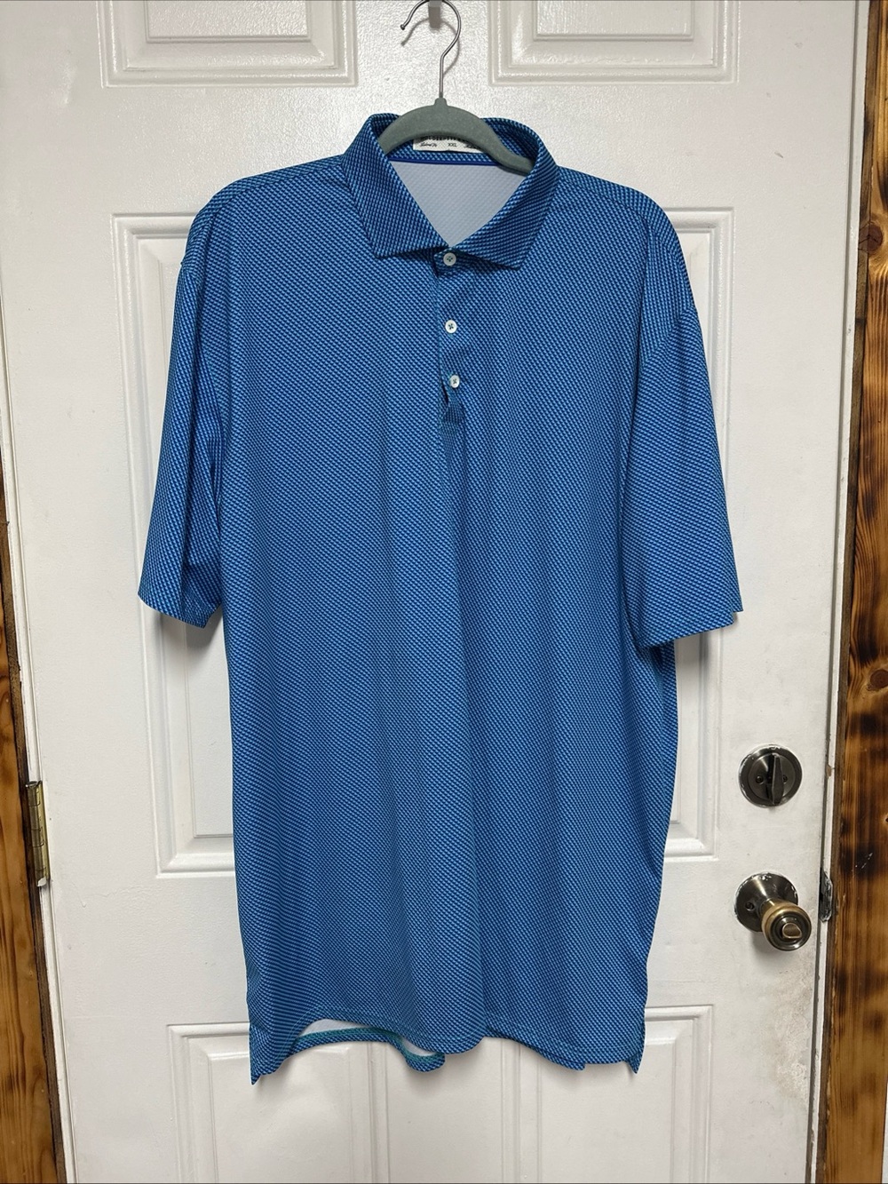Holderness & Bourne Byrd Polo Shirt Mens XXL Blue Golf Short Sleeve Unknown Logo